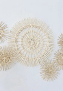 Napperon rond en rotin faiblement tissé Produits écologiques Fabriqué au Vietnam Napperon Décoration de table Vente en gros - Product Image 4