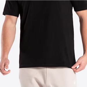 T-shirts en Spandex/Nylon de Haute Qualité, Tricotés à l'Avant, Uni, Séchage Rapide, Vêtements de Sport pour Hommes, Anti-Froissage, Respirant, Personnalisable - Product Image 4