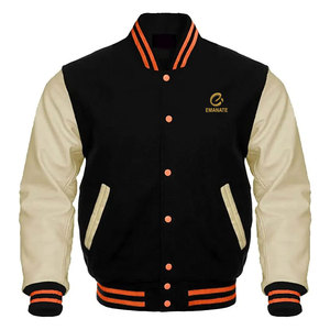 Veste en molleton coupe ajustée en laine et coton, col rond, coupe-vent, respirante, style urbain, motif personnalisé sur le devant, logo personnalisé - Product Image 2