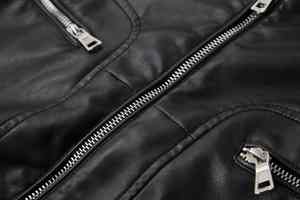 Veste en cuir d'hiver élégante pour hommes Logo noir personnalisable marque privée imperméable antibactérien de haute qualité toutes tailles - Product Image 6