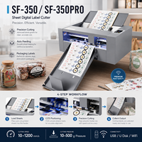 Machine de découpe automatique à alimentation par feuilles SF-350 A3+ pour autocollants et étiquettes de bureau avec caméra CCD et servomoteur pour découpe de contour