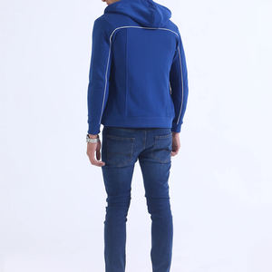 Sweat à capuche zippé homme unisexe poids lourd 100% coton polaire personnalisé fermeture éclair complète sweat à capuche zippé vierge - Product Image 3