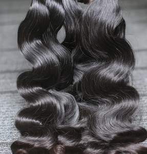 100% Calidad de exportación Extensión de cabello estilo onda corporal Cutículas crudas alineadas Cabello natural humano indio sin enredos sin procesar - Product Image 3