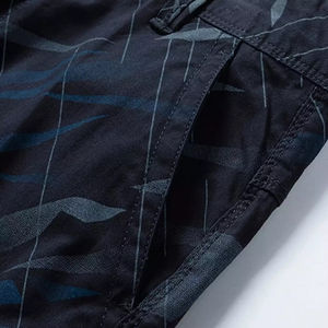 Shorts cargo écologiques pour hommes 2025, décontractés d'été, fermeture à cordon, taille élastique, multi-poches, service OEM personnalisé - Product Image 3