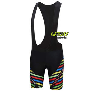 กางเกงปั่นจักรยานแบบมีสายรัดเอว Catchy Gears พร้อมตะเข็บแบบ Flatlock ผลิตจากโพลีเอสเตอร์และสแปนเด็กซ์ ระบายอากาศได้ดี เหมาะสำหรับทั้งชายและหญิง ช่วยลดการเสียดสี - Product Image 1