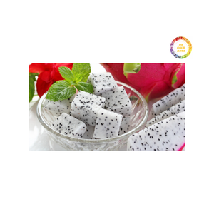 Cubos de fruta de dragón blanco congelado IQF orgánico de Vietnam suministro a granel para cobertura de tazón de batido y mezcla de yogur envasado al vacío - Product Image 3