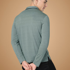 เสื้อโปโลของผู้ชายแบบแห้งเร็วงานตามสั่งปักโลโก้ผ้าฝ้ายโพลีเอสเตอร์แขนสั้นพิมพ์ลายสีทึบสำหรับฤดูร้อน - Product Image 4