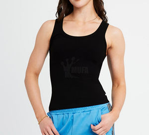 Camisetas sin mangas informales de algodón 100% para mujer, estilo Hip Hop, gimnasio, chaleco deportivo de secado rápido, camiseta de Yoga transpirable con cuello redondo - Product Image 3