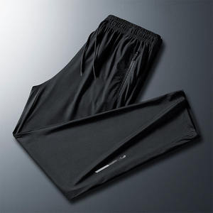 OEM logo personnalisé broderie design imprimé pantalons décontractés pour hommes été mince soie de glace respirant sport décontracté neuf points pantalons de survêtement - Product Image 3