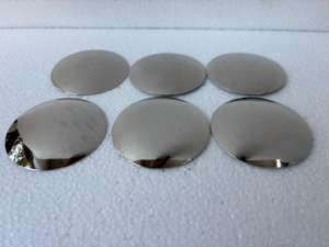 Disques ronds vierges plaqués argent en acier inoxydable de 3 pouces avec clous pour la fabrication de ceintures en cuir, la sellerie, les sacs et les accessoires – Vente en gros - Product Image 4