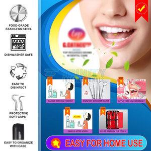 Kits de escalado Limpiador de dientes Instrumentos dentales de alta calidad Kits de escalado de acero inoxidable - Product Image 5