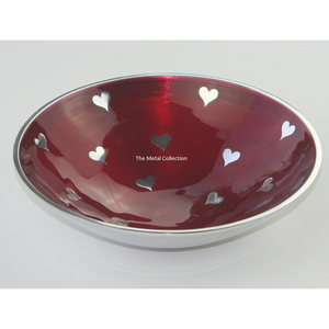 Impresionante cuenco para servir para el hogar, Hotel, restaurante, vajilla, cuenco de mesa y plato, plato para servir, cuencos para servir de Color plateado de aluminio - Product Image 4