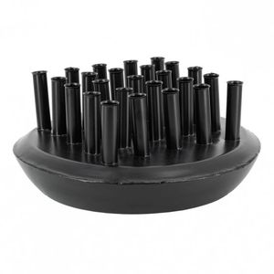 Florero de Metal elegante hecho a mano, acabado envejecido decorativo único para interiores de hogar modernos de estilo costero, bodas - Product Image 1