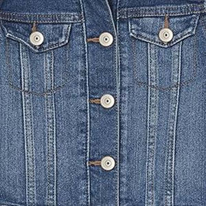 Veste en jean décontractée pour femmes grandes tailles, style streetwear, automne, délavée, boutonnée, coupe confortable, coupe moderne, matière durable - Product Image 6