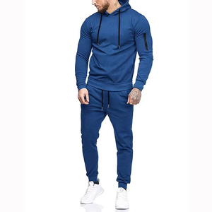 Conjunto Deportivo Personalizado de 2 Piezas para Entrenamiento, Gimnasio y Running, Unisex, con Sudadera con Capucha, de Secado Rápido, Transpirable, en Spandex/Poliéster - Product Image 1