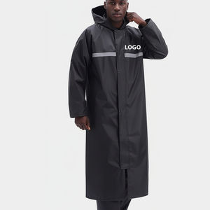 Impermeable de Alta Visibilidad para Trabajadores, Chaqueta de Seguridad con Capucha Larga y Reflectante - Product Image 3