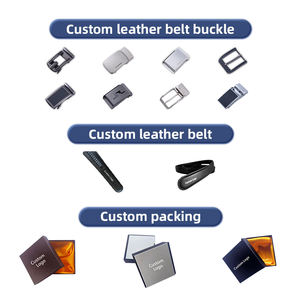 Cinturón de Golf de Cuero con Hebilla de Acero y Logotipo Personalizado, Transpirable, Impermeable, Estilo Vintage, Casual de Negocios para Hombre - Product Image 5