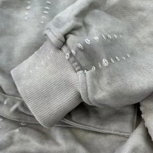 เสื้อฮู้ดผ้าคอตตอนมัดย้อมสำหรับผู้ชายเสื้อมีฮู้ดผ้าคอตตอนแบบสวมหัวเสื้อมีฮู้ดสำหรับใส่เล่น100% น้ำหนักเบาโลโก้ได้ตามต้องการ - Product Image 3