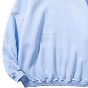 Service OEM Vente en gros Hommes Sweat-shirts à épaules tombantes 100% coton Hiver Léger Couleur unie Polaire Personnalisable - Product Image 6