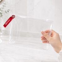 Trousse de Toilette Personnalisée en PVC pour Kits d'Accueil Hôteliers, Pochette de Voyage Transparente en PVC avec Fermeture Éclair et Logo Imprimé Personnalisé, Vente en Gros OEM ODM