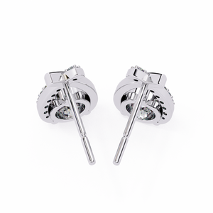 18K Gold Lab Grown Diamond Earrings Unisex Brilliant Cut Filled IGI Certified Premium Luxury Wedding Engagement Fine Jewelry - Product Image 1