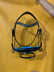 Bridon et rênes en cuir pour cheval, vente en gros, fabricant de bridons en cuir anglais, fournisseur de bridons en cuir marron taille standard - Product Image 3