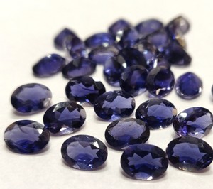 Iolite Naturelle Coupe Ovale 5x7mm Coupe à Facettes-Pierres Précieuses Loose Iolite Coupe Ovale Excellente Qualité - Product Image 2