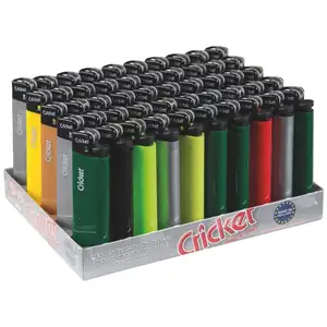 Colored Disposable/Refillable Cricket Lighter for Sale
