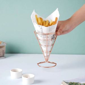 Cône en métal noir design meilleur snack désert Designs personnalisés Logo fabriqué en inde moradaba vente directe usine moderne Unique 2022 - Product Image 4