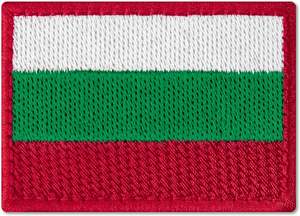 Patch brodé de qualité supérieure du drapeau de la Bulgarie, appliqué thermocollant pour pays européens - Product Image 2