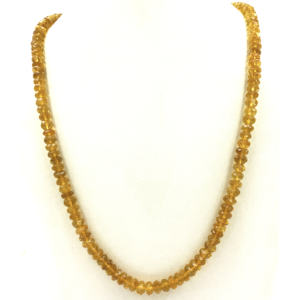 Última colección Collar de mujer con cuentas facetadas de citrino tratado para ocasiones de fiesta al precio más bajo - Product Image 3