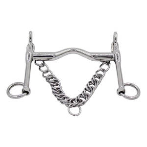 Broca de tachuela de caballo de acero inoxidable Premium con cadena Boca de puerto bajo y entrenamiento de control de rodillo de boca de masticación - Product Image 4