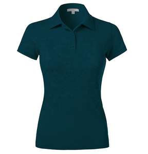 Short Sleeves Loose Fit High Quality <b>V</b> <b>Neck</b> <b>White</b> Casual Women's Polo <b>T</b> <b>Shirts</b> - Product Image 3