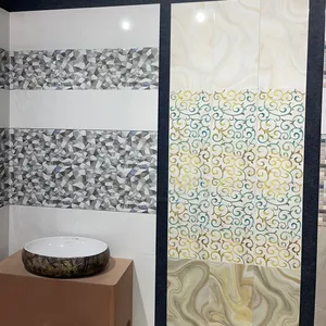 酒店浴室魔彩大鳄鱼皮墙玫瑰金闪亮方形经典陶瓷墙砖