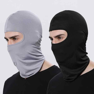 Balaclava noire anti-UV en gros, logo personnalisé, masque intégral pour homme et femme, hiver/printemps/automne, ski, tactique, commun - Product Image 6