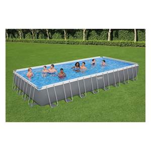 Piscine Bestway avec pompe à sable (956x488x132cm) 56623 5 pour 8-10 personnes POWER STEEL Gris 56623 5 pour propriétaires de piscines - Product Image 4