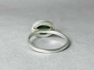 สินค้ามาใหม่เครื่องประดับเงินลาบราดอไรต์สีฟ้าแหวนเงินอัญมณีน่ารักดีไซน์แบบวินเทจแหวน925เงินสเตอร์ลิง - Product Image 6