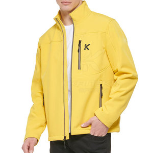 Veste d'hiver softshell pour homme, fabriquée au Pakistan, écologique, respirante, de haute qualité, avec col montant, logo sur le devant, manches longues - Product Image 6