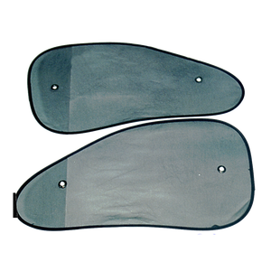 Cortina de coche para parabrisas negro 38X66 cm Parasol lateral de coche de malla hecha de hilo ovalado - Product Image 1