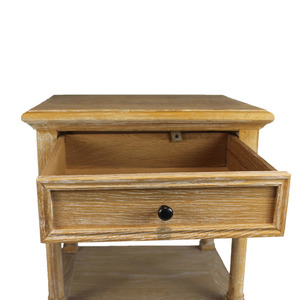 Table de chevet industrielle de style vintage avec rangement pour chambre à coucher Table d'appoint de salon antique en bois - Product Image 4