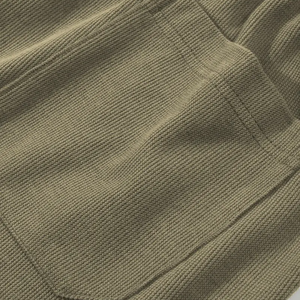 Short en coton mélangé décontracté d'été pour hommes, taille moyenne élastique, cordon de serrage, poches à carreaux anti-rides Cargo XS Service OEM - Product Image 2