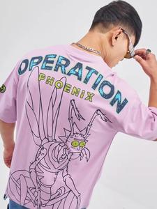 T-shirt surdimensionné pour homme en coton épais 300 g/m², imprimé avec logo personnalisé, épaules tombantes, streetwear, fabriqué au Pakistan - Product Image 3