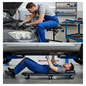 ITA Tools ไต้หวัน3-in-1 Under Dash creeper/ที่รองเข่าสามารถปรับที่นั่งได้และความจุ182กก. (400ปอนด์) - Product Image 1