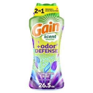 Gain Odor Defense 2-en-1 Vajilla en Lavado Scent Booster Beads Super Fresh Blast Scent 50%-80% Ingredientes activos 21,1 oz - Product Image 1