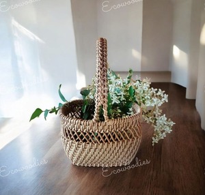 Eco-Friendly Bamboo Rattan Wicker Flower <b>Baskets</b> Rattan <b>Weaving</b> Flower Arrangement Portable Outdoor <b>Basket</b> Bamboo Gift <b>Basket</b> - Product Image 1