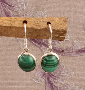 ต่างหูอัญมณีรูปวงรีมาลาไคต์925เงินสเตอลิงโรเดียมชุบโรเดียมเป็นของขวัญสำหรับงานแต่งงานที่เรียบง่าย - Product Image 5