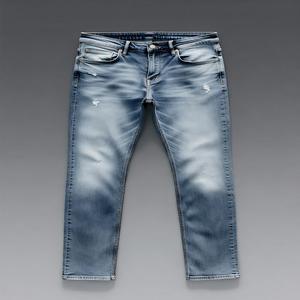 Jeans de Mezclilla Elásticos Rectos de Alta Calidad para Hombre, Corte Ajustado, Formales, Cómodos para Uso Diario, Ecológicos, Impermeables y de Secado Rápido - Product Image 2