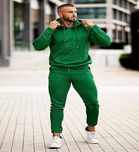 Sweat à capuche en coton 500 g/m² personnalisé et ensemble de pantalons empilés pour unisexe respirant vêtements de mode pour les survêtements d'hiver pour hommes avec pour Puff Pr - Product Image 1