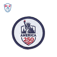 Patch en tissu pour sublimation, aimant en caoutchouc, collection Festival d'Amérique 250 MICHIGAN, aimant pour réfrigérateur