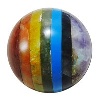 Venta al por mayor de Esferas de Ágata Estrella NUEVAS, Piedras Preciosas de Cristal de 7 Chakras, Pulimentadas, de 3 cm, con Patrón Floral, para Uso Curativo, de Gujarat, India